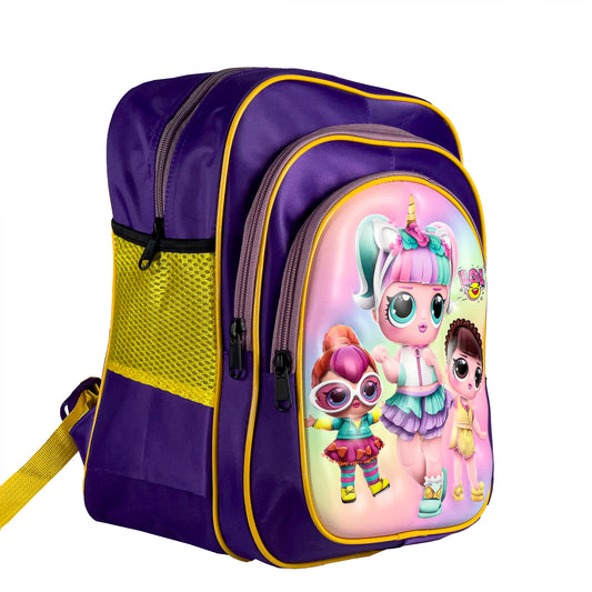 New 2025 3d Embossed Character Bag for girls Power Puff girls 3d School kids bag