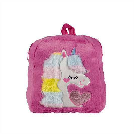 Uni-Corn  Pink  Plush Youngsters backpack for kids / Cute school backpack