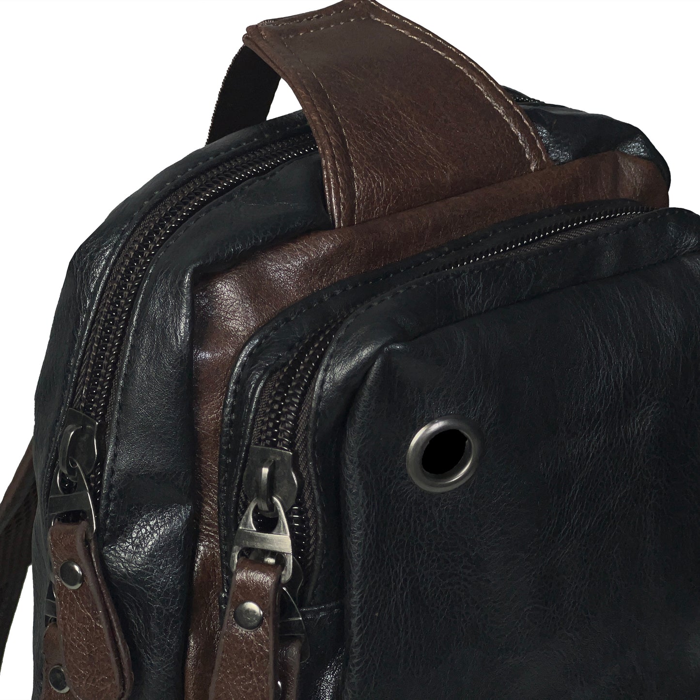 New 2025 Pu Leather  Men chest  Backpack Casual Fashion Male messenger  Crossbody  Bags Small Sling single shoulder bag