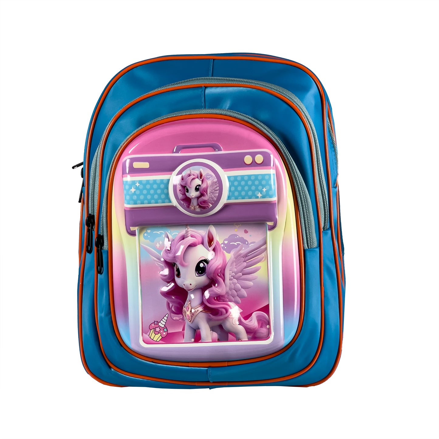 New 2025  School bag 3d Embossed Cartoon Character Backpack lightweight  Large capacity Unicorn School bag