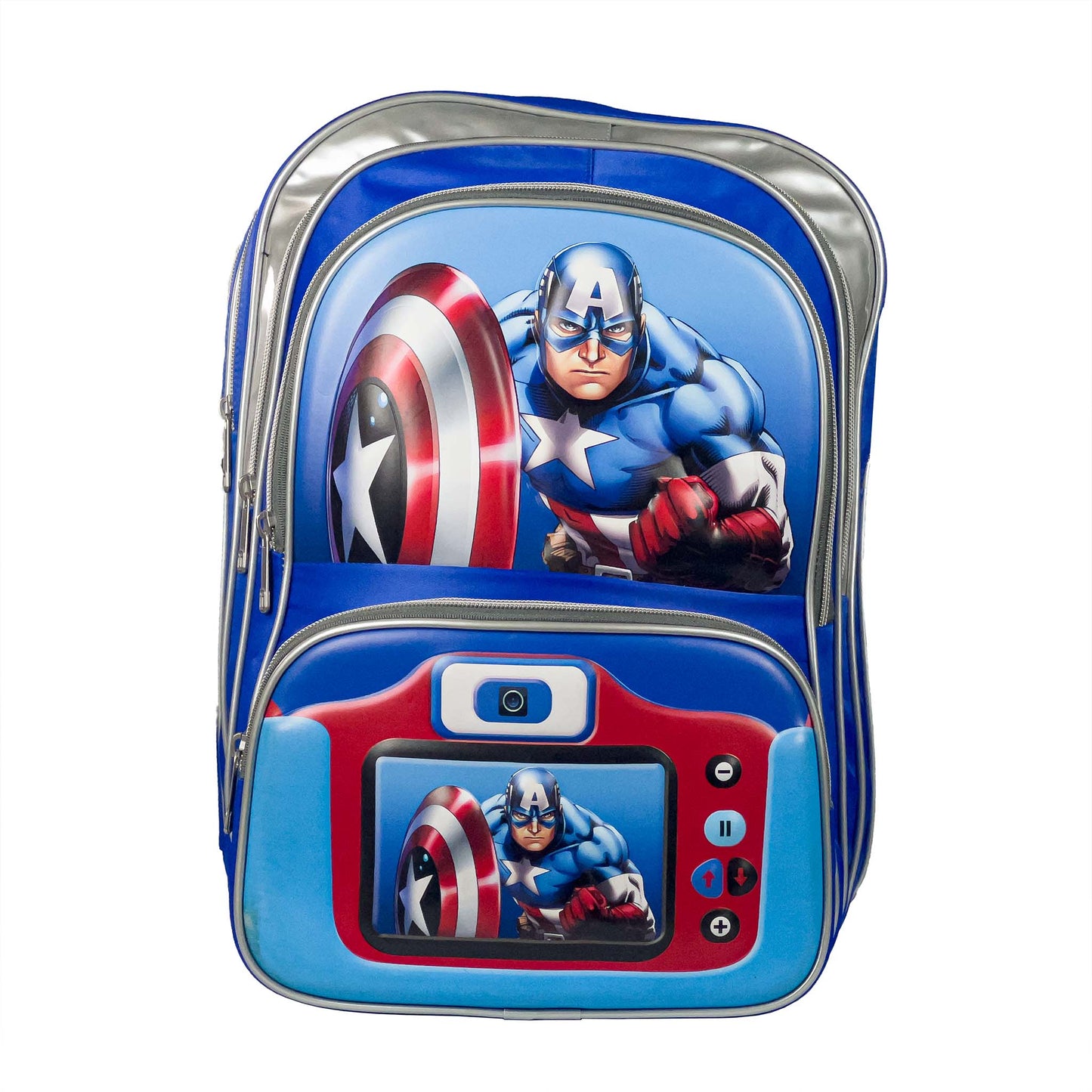 New 2025  Embossed  Captain America  Character School Backpack Bag