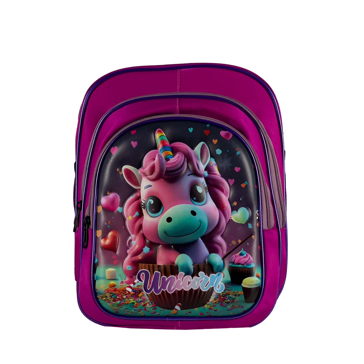 New 2025  Unicorn themed 3d Cartoon school backpack for kids